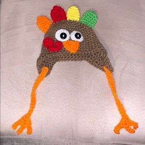 Knit turkey hat